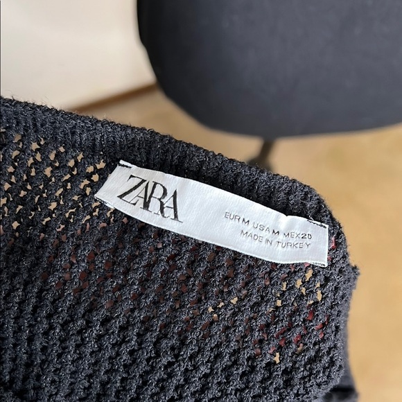 Zara Crochet Crop Knit Tank Size M - Picture 7 of 7